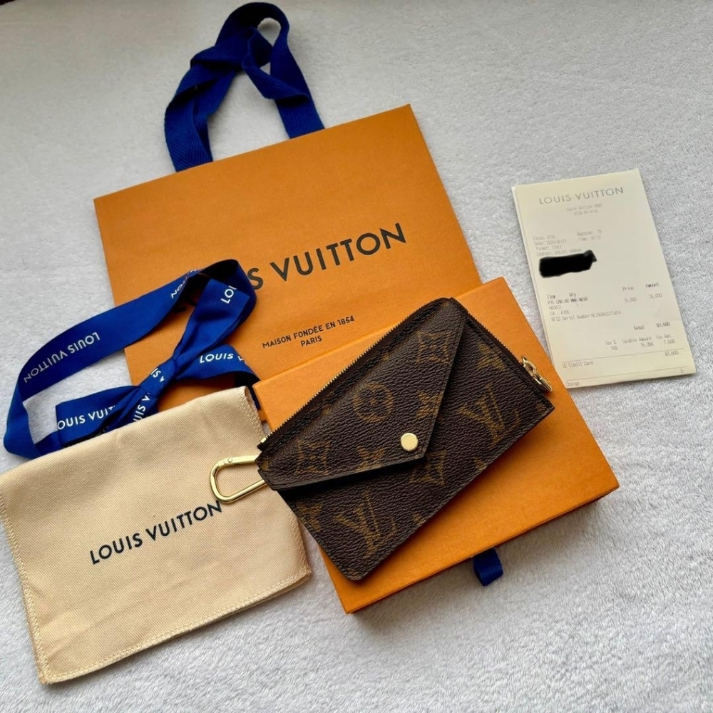 Louis Vuitton Brown Card Holder Recto Verso